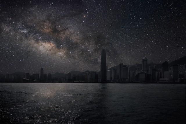 تصاویر شهرها بدون آلودگی نوری